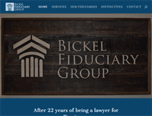 Tablet Screenshot of bickelfiduciarygroup.com
